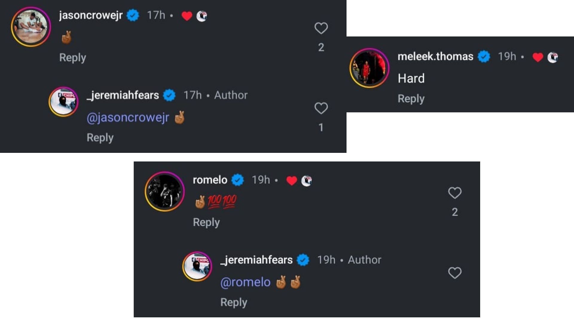 Comments on Jeremiah Fears' post